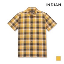 [브루노바피(남성)] [INDIAN] 코튼 혼방 체크 반팔 셔츠_MIKNSUM3131