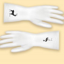 손목긴 니트릴 장갑 두꺼운 요리 음식 용 먹방 셰프 위생 고무 식품 락텍스 라텍스 니트로, 대, 대(L)