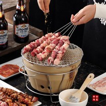 일본식 샤브샤브세트 숯불바베큐화로대 개인숯불화로대 일본식불판, 21cm 숯불난로+환망