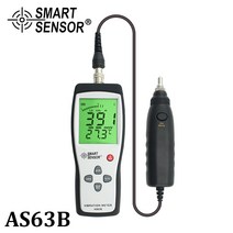 진동축정기 검출기 테스터 고정밀 프로브 분리 디지털 진동 측정기 0.1 199.9 메터/초/s 휴대용 게이지 분석기 AS63B