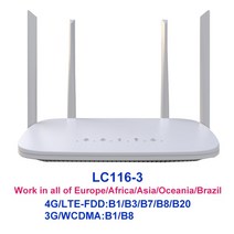 TIANJIE-LC116 4G LTE 라우터 와이파이 모뎀 4 RJ45 포트 쿼드 외부 안테나 잠금 해제 GSM UMTS FDD TDD s, LC116-3