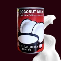 Coconut Milk Can (Contains 62% coconut milk) 400ml 코코넛 밀크 62%