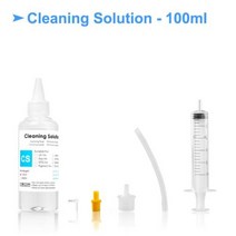 리필 잉크 재생 토너 프린터 카트리지 청소 솔루션 세척 액체 수성 프린트 헤드 클리너 염료안료승화 엡손브라더 용, 100ML Cleaning Kit