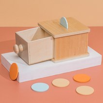 몬테소리 직구 서랍 크로스 보더 타겟 박스 교육용 장난감 조기 교육 지능 개발 동전 상자, [05] coin box