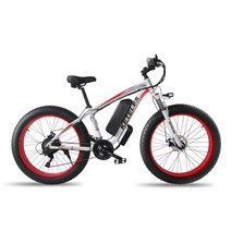 전기자전거 전기 자전거 스노모빌 48V ATV 21 속도 리튬 배터리 4.0 와이드 휠 Ebike 350W, 04 버건디, 03 48V 13A