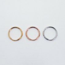 더블 오링 키링 키홀더키링 24mm 열쇠고리동대문부자재상가 열쇠고리 가방장식 차키케이스, 실버(OR)
