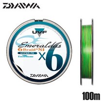 다이와 오징어낚시 에메랄다스 6브레이드+Si 100m에깅, 100m 1호-808309