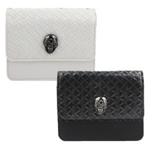 거리측정기 케이스 스컬 마그네틱 락케이스 측정기파우치 무광 벨트클립형 3D 해골 무광색감 커버 GLOSSY 골프거리측정기 스컬 고급케이스, 화이트