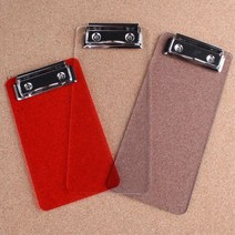 레스토랑 영수증 빌지 3개 클립보드 카페 메뉴 카페메뉴판 종이받침대 화일판 판떼기 서류받침 크립보드, 레드(소)