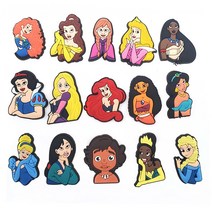 자비츠 크록 장식 악세사리 참 세트15 개/대 악어 샌들에 대 한 귀여운 공주 만화 구두 매력 Kawaii jibz