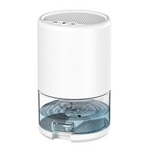 제습기 휴대용 스마트 공기 제습기 1000ml 자동 버킷 음소거 침실 거실 건조기 야간 조명 포함 흡수, 02 White_01 Eu 플러그