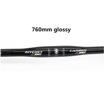 카본핸들바 탄소 MTB 자전거 핸들 바 세트 산악 amp 줄기 및 부품 광택, [11] flat 760mm