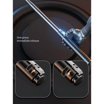 호신봉 단단하고 견고한 티타늄 블랙 자동터치 호신 3단봉, Hummer 업그레이드 35-97/브라이트실버