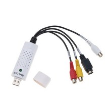 kebidu usb 2.0 to rca 케이블 어댑터 변환기 오디오 비디오 캡처 카드 어댑터 pc 케이블 tv dvd vhs capture device 630, 하얀