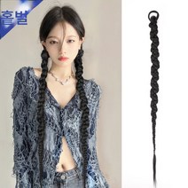 하니 머리장식 꽈배기 포니테일 가발 꼬임머리 꼬임머리 여아 접발 런웨이 사진 더티머리 시솽반나, 색깔1, 하나