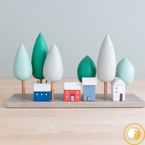 거실 책장 공예 장식품, 리틀 포레스트 + 리틀 설국