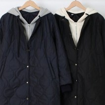 롱 패딩 겨울 숏 동계 가성비 후드 탈부착 누빔 롱패딩 211N536S 빅사이즈 여성의류