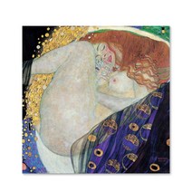 클림트 - 다나에 캔버스 액자 14x14inch (35.6x35.6x3cm)