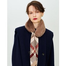 22FW [DAKS ECOFUR]베이지 에코퍼 실크 머플러 DCSC2F936I3