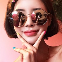 헤링본 남녀공용 라운드 미러 선글라스 G140 투게더8081