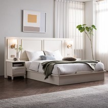 [삼익가구]에디스 프리미엄 도장 침대(매트제외-퀸), 화이트