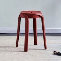 예스쓰리유통 SKW 북유럽 간이의자 캔디 스툴, 레드