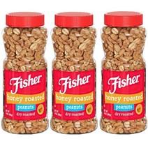 Fisher 피셔 허니 로스티드 피넛 땅콩 396g 3팩