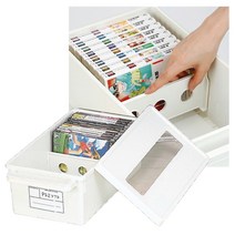 씨디 수납 함 타이틀 보관함 정리 케이스 블루레이 홀더 컨테이너 닌텐도 dvd 플스 시디, DVD케이스