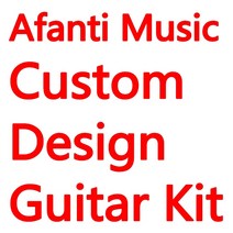 Afanti 음악 사용자 정의 디자인 일렉트릭 기타 키트 diy 기타, 37인치