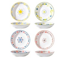 BLOWFISHFUGU예쁜접시 1p/4p예쁜 파스타접시 도자기예쁜접시 예쁜 샐러드접시, 4P, A+B+C+D