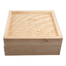 삼나무 정사각 찜기 (250x250x100), 250mm