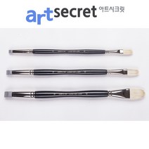 새한아트 아트시크릿 503 FB 필버트 다용도 수채화 아크릴 유화 브러쉬 붓, 24호