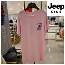 지프키즈 지프키즈 ( KM2TSF191 ) 지프 야자수 원피스 티셔츠