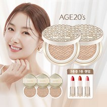 [최신상] AGE20s 실크 하이 커버 쿠션세트(본품2+리필3+립스틱), 단품, 색상:21호