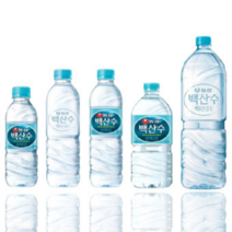 백산수 무라벨 미니 미니생수 330ml 500ml 1리터, 40개