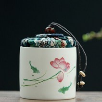 빈티지 다기 그릇장 엔틱 다구 찬장 스토리지 냄비 차 주전자 세라믹 레트로 중국어 작은 Pu'er 꽃 포, 01 1