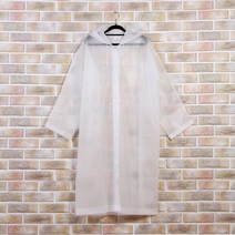 고탄력 EVA 방수 우의우비 후드레인코트 일회용우비