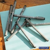 스테들러 피그먼트 라이너 308 잉크펜 /컬러낱색/컬러6본세트, 308 05-3 / 0.5mm블루