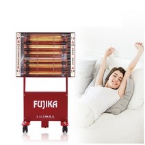 에코 건강 난방기 전기 히터 난로 스토브 14평형 카본 램프 나노카본 투명 절전형 낮은소비전력 복사열 순수 국내산 국산 순간난방 고효율 안전장치 견고한내구성 이동식바퀴 추천, FU-892레드
