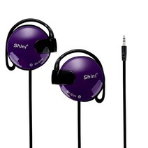 샤오미 삼성 PC MP3/4 용 마이크 포함 유선 이어 후크 스테레오 음악 스포츠 러닝 게임 3.5mm, 05 보라색, 05 보라색