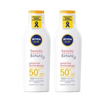 Nivea Sun 니베아 센시티브 선 알레르기 썬 로션 SPF 50+ 200ml 2팩