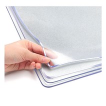 라운드 식탁 매트 맞춤제작 테이블 두꺼운 pvc 방수 뜨거운 절연 고급 대형 아크릴판, 80x140cm, 무취 스크럽 3.0