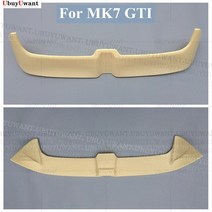 폭스 바겐 MK7 2014 자동차 스포일러 ABS 플라스틱 후면 트렁크 스포일러 윙 립 MK7 gti 지붕, GTI 도색되지 않음