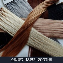 프리티레이디 스킬땋기 붙임머리 18인치(48cm) 한팩 200가닥 시크릿투톤 천연모, #2, 1개