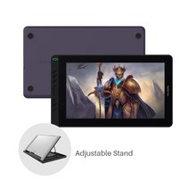 액정타블렛 huion kamvas 13 그래픽 태블릿 모니터 ag 유리 펜 디스플레이 드로잉 모니터 8192 배터리 없는 스타일러스 for android windows, 보라색 스탠드