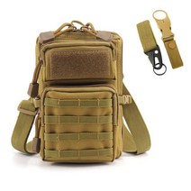 전술 군사 어깨 가방 남자 육군 장난감 총 파우치 Molle 허리 가방 EDC 포켓 야외 캠핑 하이킹 사냥 전화 가슴 팩, [06] Khaki2