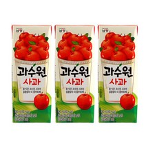 [남양유업] 남양 과수원 사과 190ml 24개한박스(1box - 24팩) 아이간식, 상세페이지 참조, 상세페이지 참조