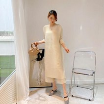 K.ONLIE SHOP8색 플리츠 여름여성투피스 보트넥 블라우스팬츠 세트 정장 여성오피스룩 여성정장세트