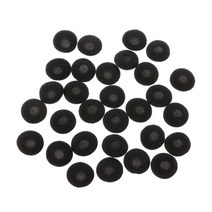이어폰 이어 모퍼 헤드폰 용 이어 패드 15mm-20mm 헤드폰 수리 부품, 검은색