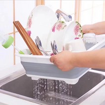 설거지 건조대 원룸 이유식 아기 식기 1단 캠핑용 트레이 설겆이 이동식 싱크대 그릇, 배수구형